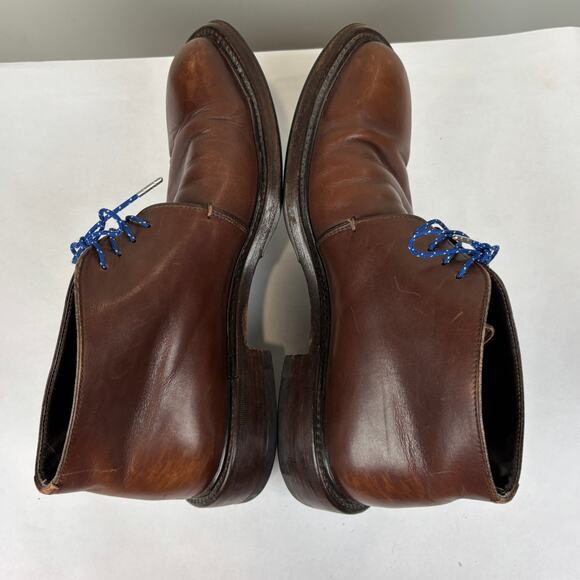 Prada Brown Square Toe Chukka Leather Boots Men's 7 - Picture 7 of 14